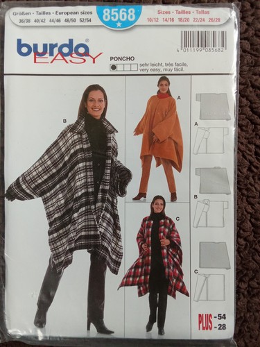Burda easy 8568 - burda, poncho