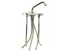 Mischbatterie Theke 2 Becken Niederdruck Spülbecken Gastrobecken Zapfanlage