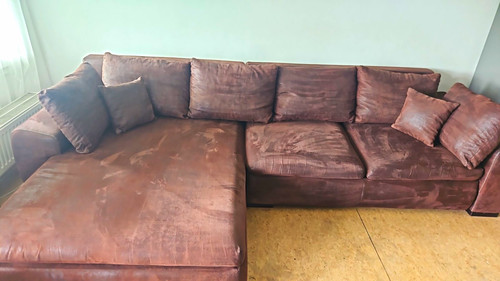 Braunes ecksofa sitzer - braunes, 4-sitzer