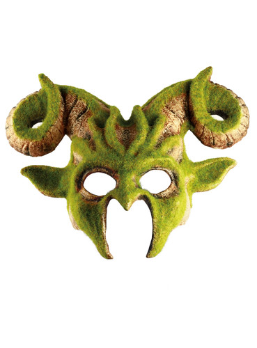 Bewachsener dämonenkopf maske - bewachsener,