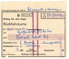 Orig fahrschein - orig., db