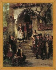 Fränkische Hochzeit Brautpaar Kirche Trauung Musiker LW Johann Sperl A2 26