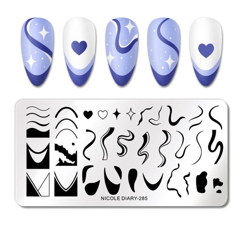 Abstrak stamping schablone - abstrak,