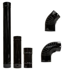 Emailliert rauchrohr 110 - rauchrohr, 110-150mm