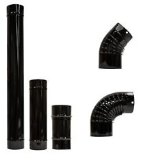 Emailliert Rauchrohr 110-150mm Ofenknie Ofenrohr Bogen Abgasrohre Kaminofenrohr