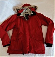 ROSSIGNOL Snowboard Ski Jacke rot Kapuze Reißverschluss Gr. M RAR
