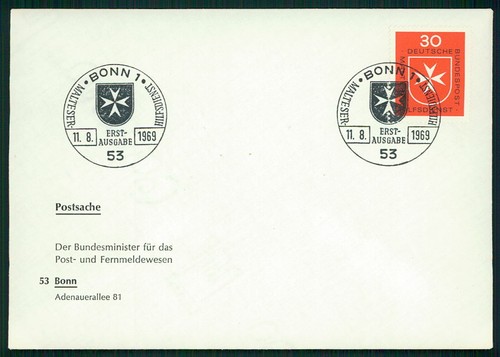 Brd minister fdc 1969 - minister-fdc, 600