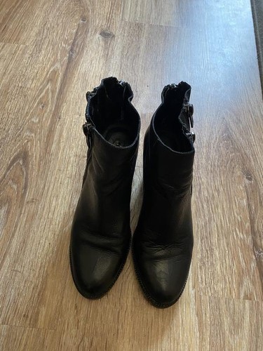 Women ash boots black - ash, leather