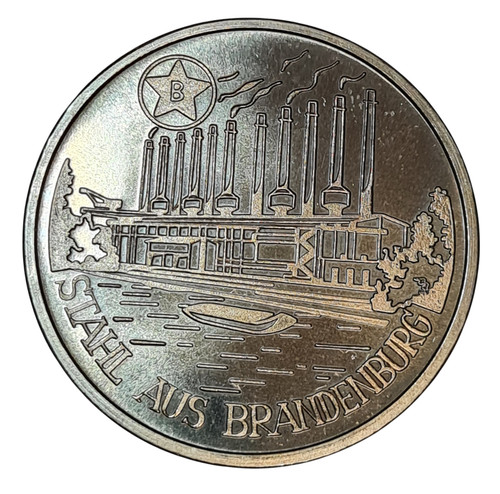 Ddr medaille stahl aus - ddr,