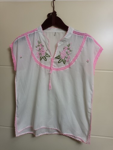 Bluse vintage folklorestil - bluse, ,folklorestil