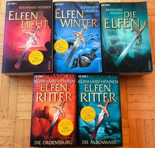 5x Bernhard Hennen Elfenritter Elfenwinter Elfenlight Die Elfen Bücher ungelesen