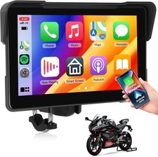 7" Wasserdicht Motorrad Apple CarPlay Autoradio GPS Navi Navigator TouchScreen
