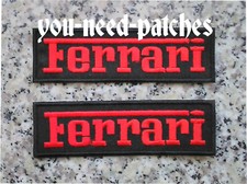 Ferrari Racing Patch Logo Sports Car sew on embroidery 4.3"(11cm) 2pcs Aufnäher