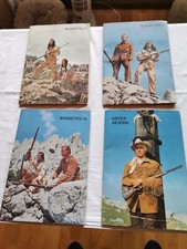 Sammelalbum Sammelbücher Winnetou I-III und Unter Geiern