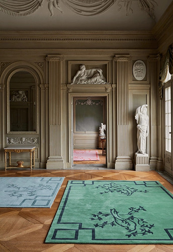 Chinoiserie papagei grün - papagei,