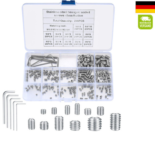 Edelstahl schrauben set 240 - schrauben,