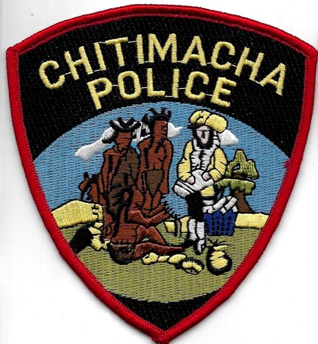 Tribal chitimacha police patch - chitimacha,