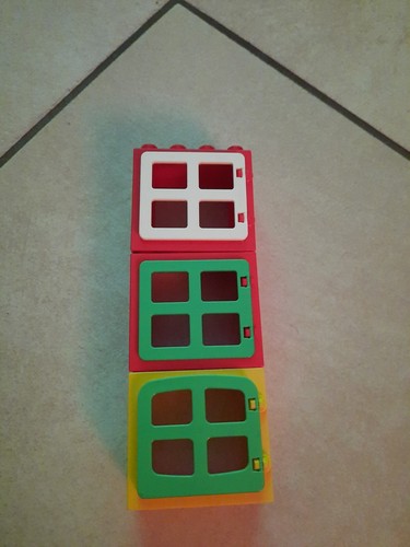 Lego duplo fenster rot weiß - duplo,