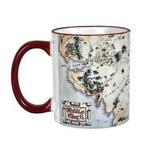 Elbenwald Herr der Ringe Tasse Mittelerde Karte für Hobbit Fans Keramik 320ml