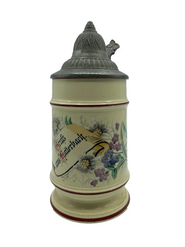 Antik porzellan bierkrug mit - antik,