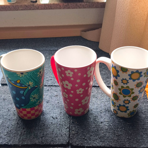3er set kaffeebecher mit - 3er,