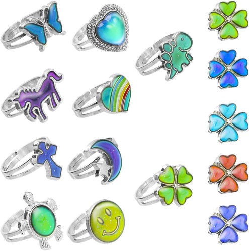 Farbwechsel ringe schmuck set - schmuck,