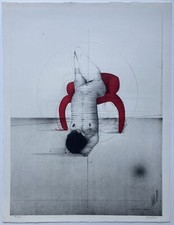 Paul Wunderlich, Akt auf rotem