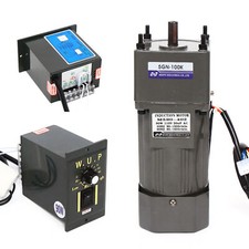 AC 220V 90W 100K Gear Motor 1 PH Elektromotor Getriebemotor mit Drehzahlregler