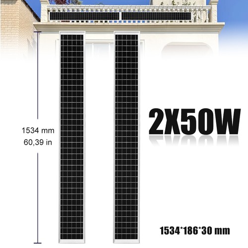 2x50w solarpanel glas - 2x50w,