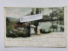 AK Ilsenburg Ilsenthal Dt. Haus Schloss gel. 25.06.1905 Wien Litho