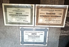 Konvolut historischer aktien - konvolut,