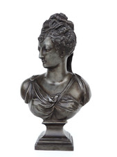 ALTE SKULPTUR DIANA METALL