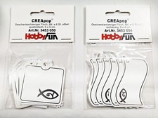6x CREApop Geschenkanhänger