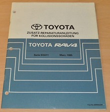 Toyota RAV4 Serie SXA11 Kollisionsschäden 1995  Werkstatthandbuch Reparatur