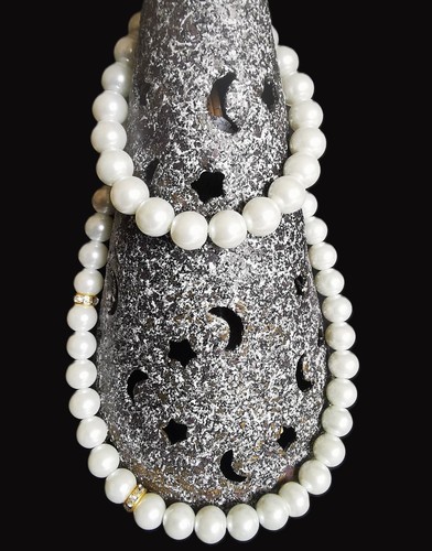 Perlenkette muschelkern - perlenkette,
