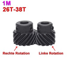 Helical-Getriebe-Zahnrad 1M Motor Spiral Devel Gear 45# Links Und Rechts Drehen