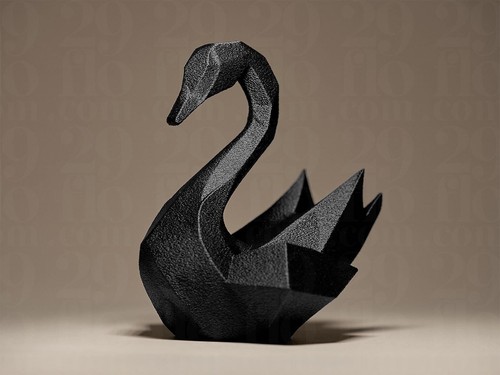 Swan decor figurine moderner - figurine,