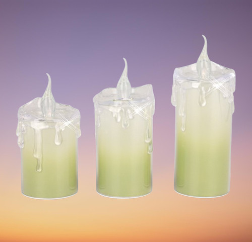 Led kerzen 3er set - led,
