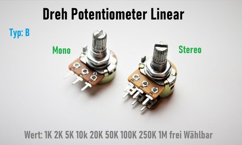 Poti dreh potentiometer linear - dreh,