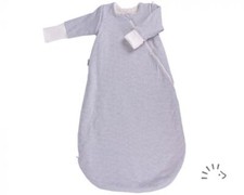 Popolini iobio Schlafsack Winterschlafsack Vario Interlock/Teddyplüsch GOTS Grau