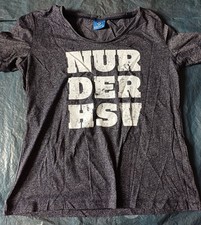 Original HSV T-Shirt "Nur Der HSV" Grau Gr. 46 Tailiert 