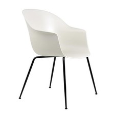 Gubi Bat Dining Chair Stuhl - schwarz, weiß - Lagerabverkauf