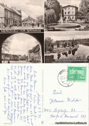 Postcard nerchau picture - postcard,