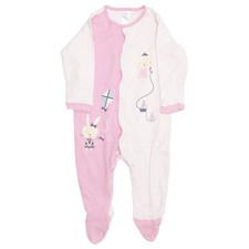 Baby Club, Strampler, Größe: 80, Pink/Weiß, Baumwolle, Sonstiges, Mädchen #gtI
