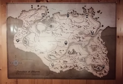 Poster karte von skyrim - karte,