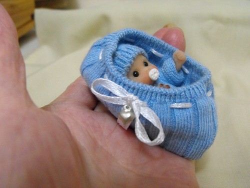 Ooak puppenhaus miniatur baby - ooak,
