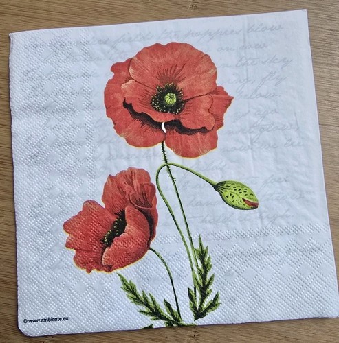 Servietten mohnblumen - servietten,