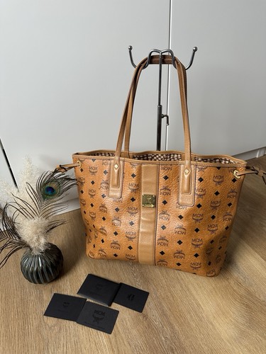 Mcm shopper medium cognac - mcm,