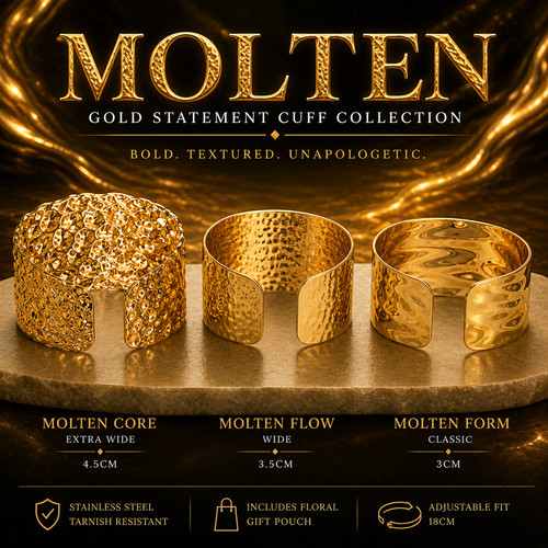Geschmolzenes gold statement - geschmolzenes,