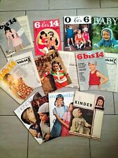 11 DDR Zeitschrift Baby und Kindermodelle bis 14  Jahre Verlag für die Frau